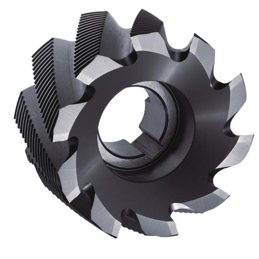 Walzenstirnfräser DIN 1880 Typ HR D.50mm HSS-Co5 TiCN Z.8 TECWERK