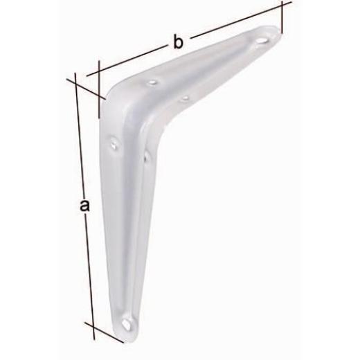 Konsole L.125mm H.150mm STA weiß lack.Trgf.48kg GAH | 20 Stück