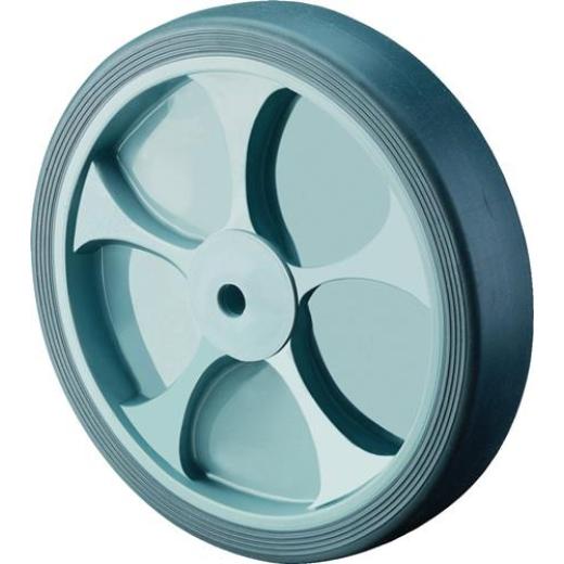 Ersatzrad D.80mm Trgf.100kg Gum.grau Achs-D.12mm Nabenl.40mm BS ROLLEN