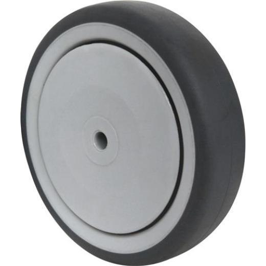 Ersatzrad D.80mm Trgf.80kg Gum.grau Achs-D.8mm Nabenl.36mm PROMAT