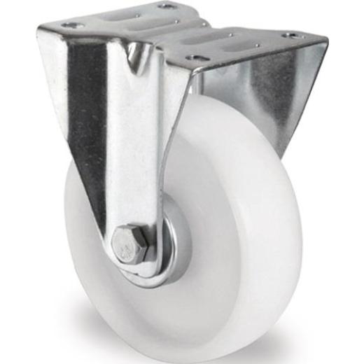 Bockrolle D.125mm Trgf.250kg PA Platte L105xB80mm PROMAT