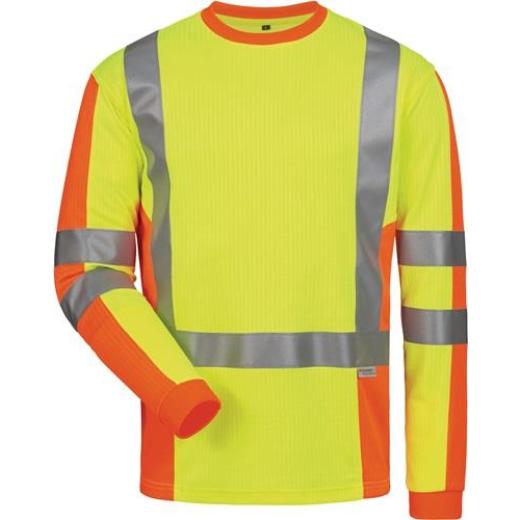 UV-/ Warnschutz-Langarmshirt Drachten Gr.XXL gelb/orange ELYSEE