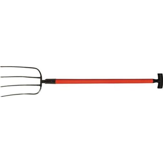 Dunggabel Zinken-L.320mm 4 Zinken Fiberglas T-Stiel 3001 G.1630g POLET