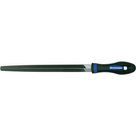 Werkstattfeile DIN 7261 L.200mm Q.14mm Hieb 2 Dreikant 2K-Ergo PROMAT