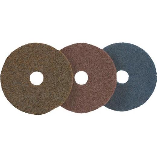 Schleifvliesscheibe D.115mm very fine blau vorgestanzt PROMAT | 10 Stück