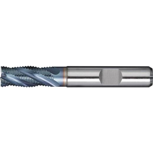 Schaftfräser DIN 844 Typ HR D.16mm Einsatz-L.42mm HSS-Co5 TiCN Weldon