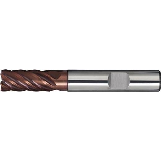 Schaftfräser DIN 6527L D.8mm VHM TiAlN 35-38Grad HB Z.6 lang TECWERK