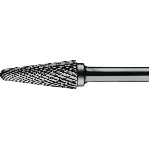 Frässtift KEL D.12mm Kopf-L.32mm Schaft-D.6mm HM Verz.Kreuz TECWERK