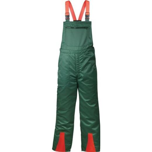 Schnittschutzlatzhose FICHTE Gr.52 grün/rot FELDTMANN