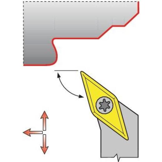 Klemmdrehhalter SVHCR 2020 K16 re. vern. Außendrehen PROMAT