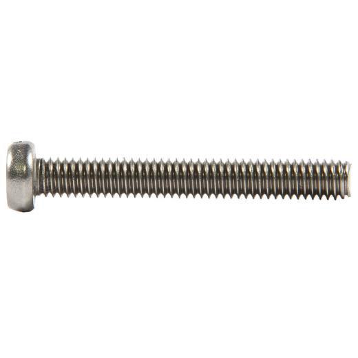 Zylinderschrauben DIN 84 (ISO 1207) | Austenite (A2) | M 6 x 8 mm | 100 Stück