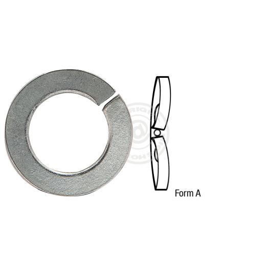 Federringe, gewölbt DIN 128 | Stahl mechanisch verzinkt | A 5 mm | 100 Stück
