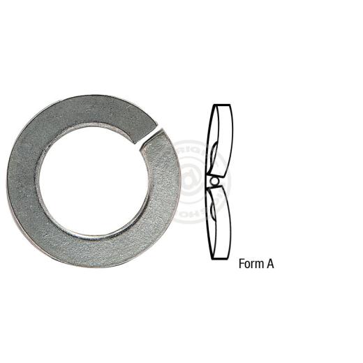 Federringe, gewölbt DIN 128 | Stahl feuerverzinkt | A 10 mm | 1000 Stück