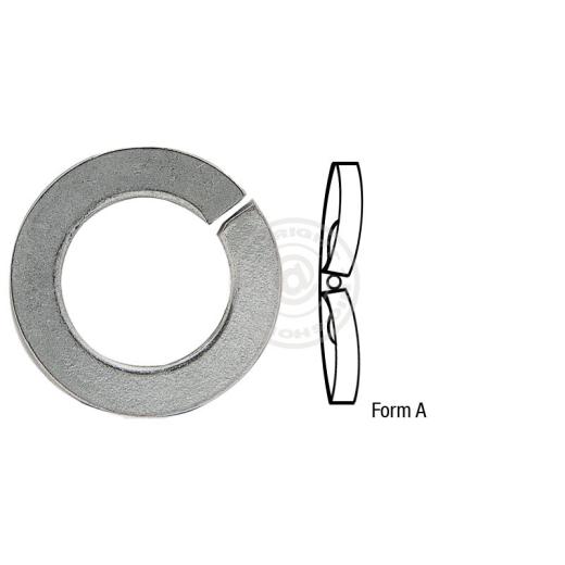 Federringe, gewölbt DIN 128 | Austenitischer Stahl (z.B. 1.4310) | A 20 mm | 25 Stück