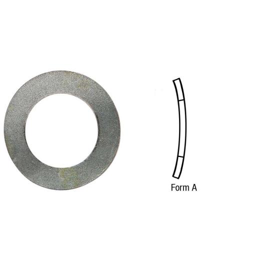 Federscheiben, gewölbt DIN 137 | Stahl mechanisch verzinkt | A 8 mm | 100 Stück
