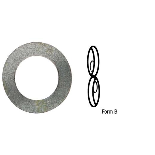 Federscheiben, gewellt DIN 137 | Stahl mechanisch verzinkt | B 22 mm | 100 Stück