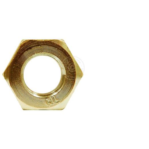 Rohrmuttern mit zölligem Rohrgewinde DIN 431 | Messing | 1 Zoll | 10 Stück