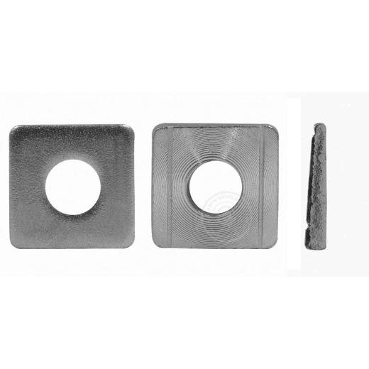 Vierkant-Scheiben (8% Neigung) DIN 434 | Austenite (A4) | ÜH 22 mm | 10 Stück