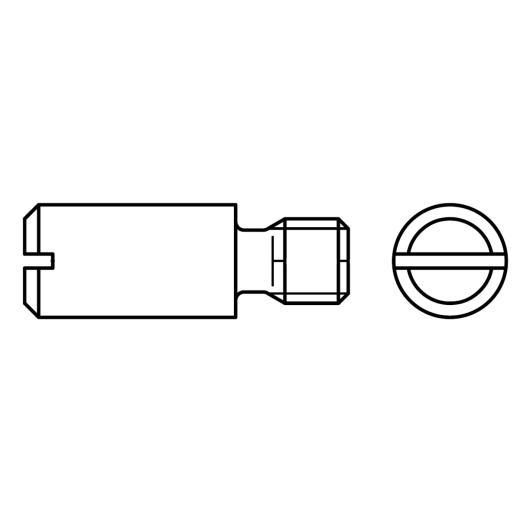 Zapfenschrauben DIN 927 14 H M 5 x 8 mm | 100 Stück