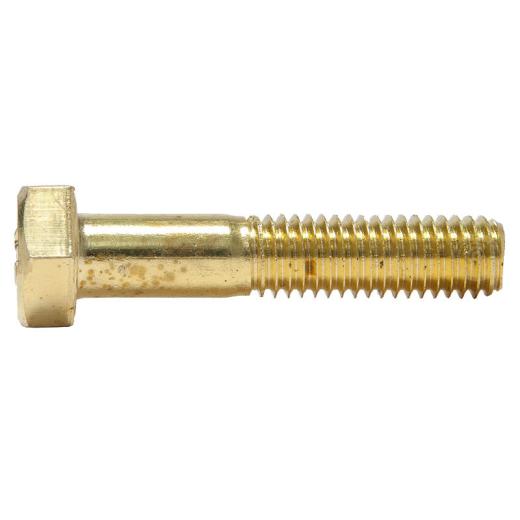 DIN 931, Sechskantschrauben mit Schaft M 8 x 50, Messing | 100 Stück