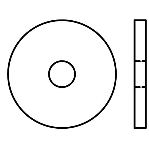 Holzverbinder, Scheiben DIN 1052 | Stahl galvanisch verzinkt | 25 x 92 x 8 ÜH | 25 Stück