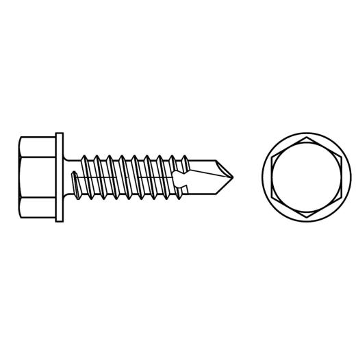 DIN 7504 Bohrschrauben, mit Blechschrauben-Gewinde |  K 5,5 x 70 | 100 Stück