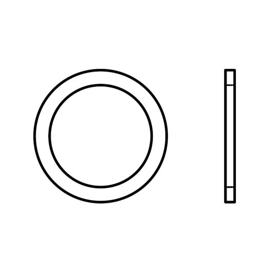 DIN 7603 Flachdichtringe | 5 x 9 x 1 | Aluminium | 100 Stück