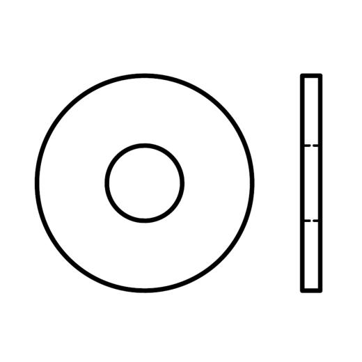 DIN 9021 Scheiben | Kunststoff PA | 6,4 x 18 x 1,6 | 1000 Stück
