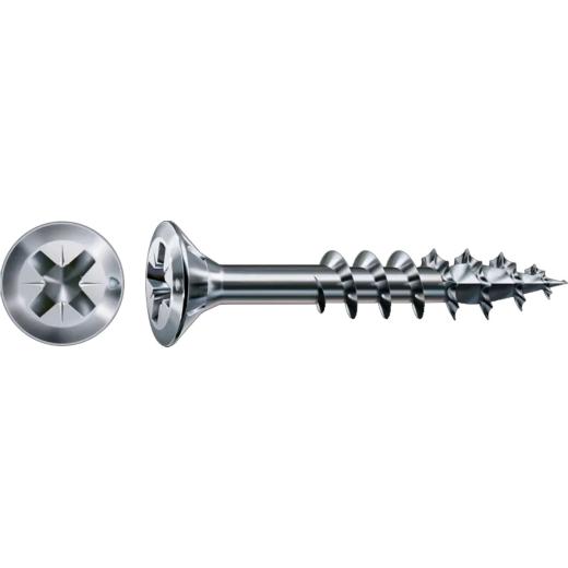 SPAX FEX-H St. 4 x 35 -Z Sonderoberfläche silber gal Zn