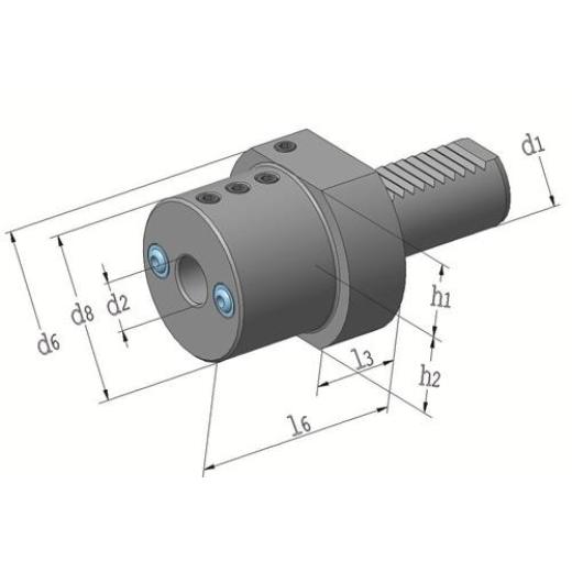 Werkzg.h.E2 DIN 69880 Spann-D.20mm VDI40 z.Bohrstangen TECWERK