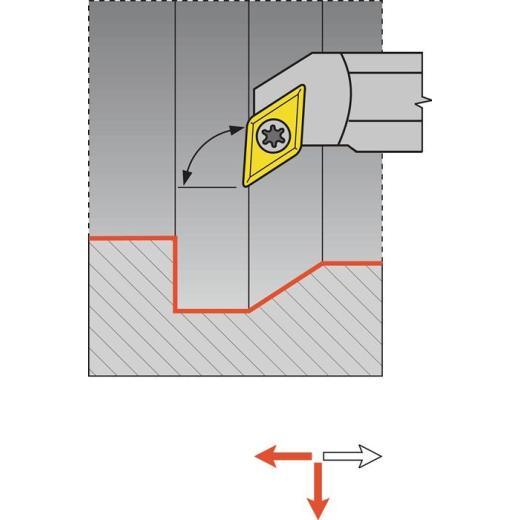 Bohrstange E12M-SDUCL 07 li. VHM m. IK TECWERK