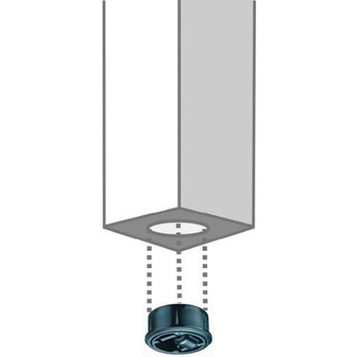 Kunststoffglocke D.52mm Trgf.50kg Einpresstiefe 18mm harte BD BS ROLLEN