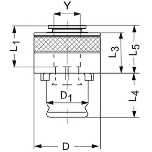 Schnellwechseleinsatz SES 3,5mmx2,7mm Gr.1 f.DIN 374/376 M5