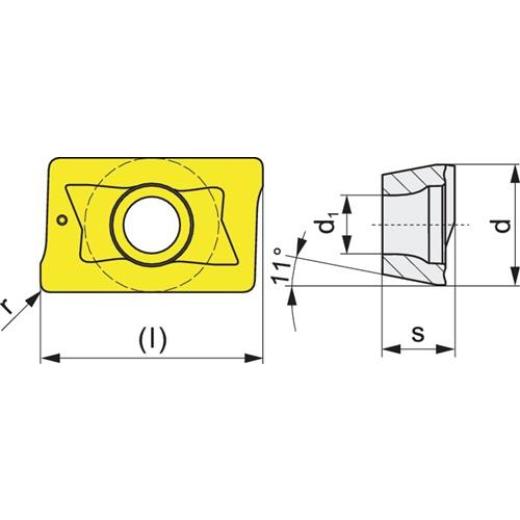 Wendeschneidplatte APKT160408PDR-M UNI PROMAT | 10 Stück