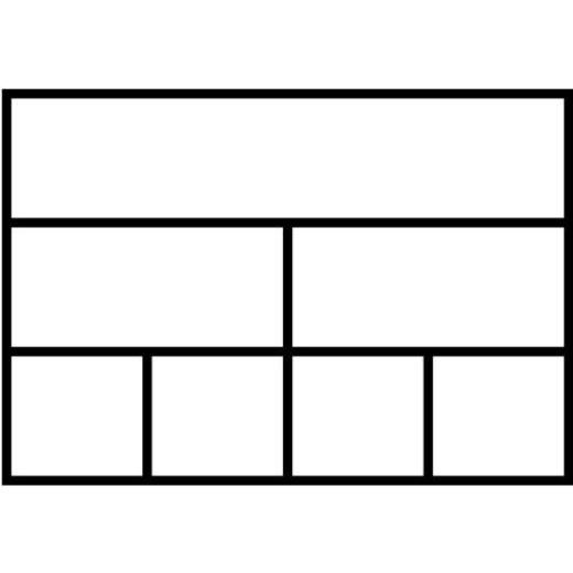 Sortimentskasten B175xT143xH32mm 7 Fächer transp.dunkelblau RAACO