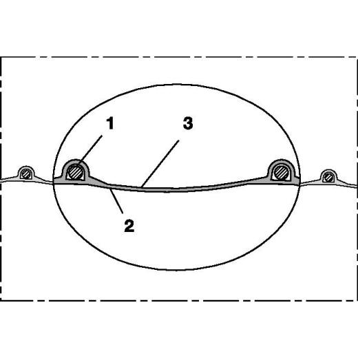 Absaug- u.Gebläseschlauch PROTAPE® PUR 301 AS ID 70mm AD 78,00mm L.10m | 10 Stück