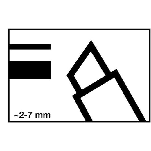 Permanentmarker 500 grün Strich-B.2-7mm Keilspitze EDDING | 10 Stück