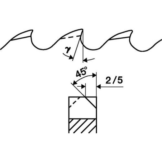 Metallkreissägeblatt Form C D.250mm B.2,0mm HSS-Co Bohrungs-D.32mm Z.128 PROMAT