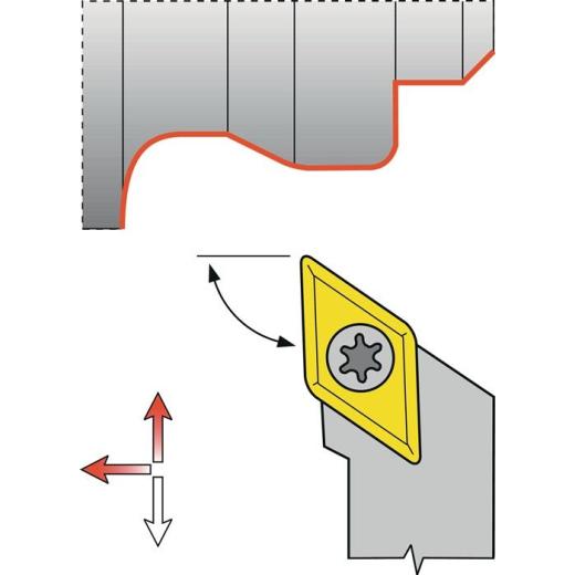Klemmdrehhalter SDJCL 2020 K11 li.vern.Außen TECWERK
