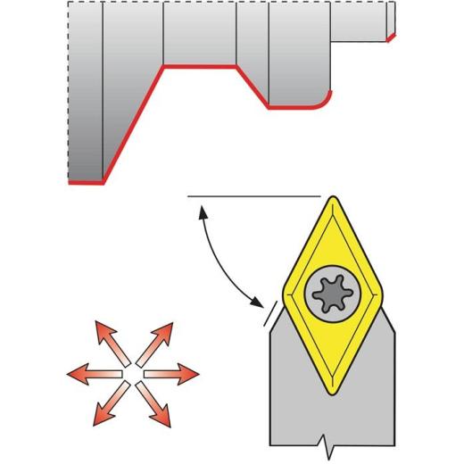 Klemmdrehhalter SDNCN 2020 K11 vern.Außen TECWERK