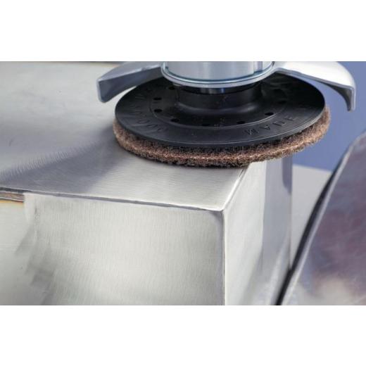 Schleifvliesscheibe D.115mm medium rot ungelocht PROMAT | 10 Stück
