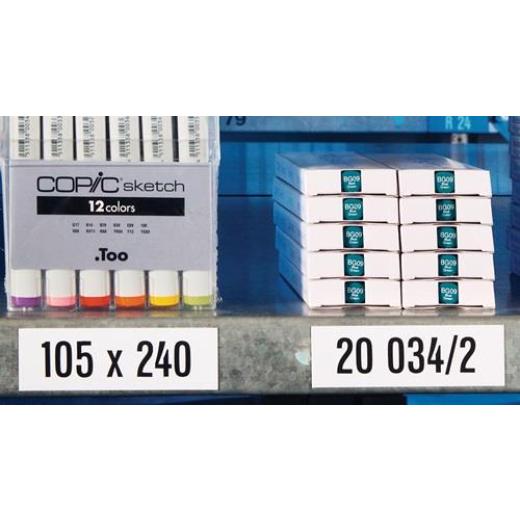 Magnetband Band-B.20mm Band-L.100mm weiß magn.100St./Btl.MAGNETOPLAN