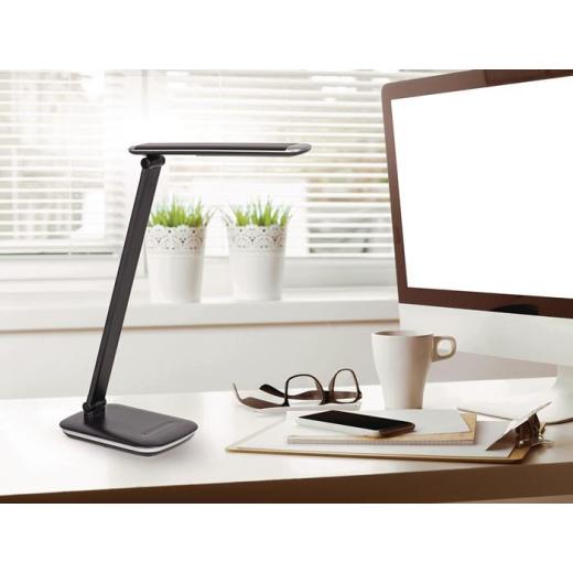 Schreibtischleuchte Alu./Ku.schwarz H.425mm m.Standfuß LED MAUL