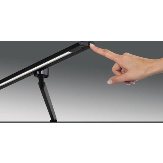 Schreibtischleuchte LED Zirkon Aluminium,ABS,Eisen,PC schwarz H.820mm m.Klemme