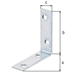 Stuhlwinkel L.50x50mm B.15mm S.1,75mm STA sdmverz.Loch-D.4,5mm GAH | 100 Stück