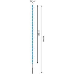 Steinbohrer Expert MultiConstruction HEX-9 - Ø 8 mm - Arbeits-L. 350 mm - Gesamt-L. 400 mm