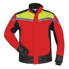 Waldarbeiter-Softshelljacke ESCHE Gr.XXL rot/gelb/schwarz ELYSEE