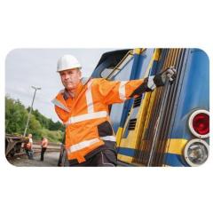 Warnschutz-Softshelljacke Lukas Gr.XL orange/schwarz ELYSEE