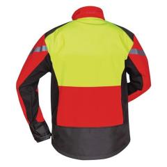 Waldarbeiter-Softshelljacke ESCHE Gr.XL rot/gelb/schwarz ELYSEE