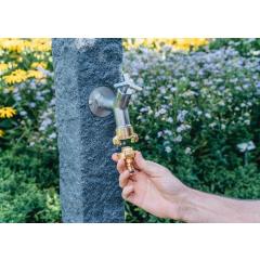 Übergangsstück GEKA plus MS verchr.Klaue u.Steckbuchse GEKA | 5 Stück